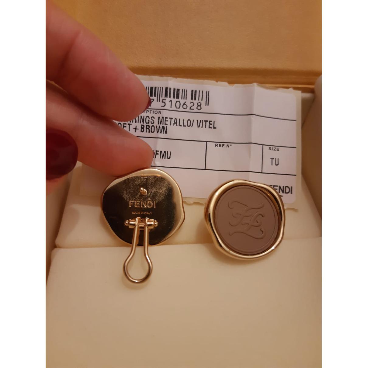 18K Fendi Vintage Color Earrings