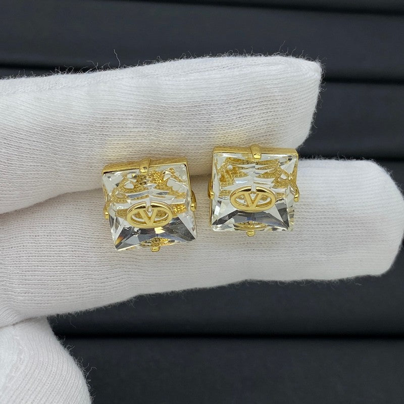 18K Valentino Valentino Color Crystal Earrings